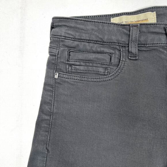 Anthropologie Pilcro Stet Rolled-Up Hem Denim Shorts Grey size 26 - Picture 6 of 9